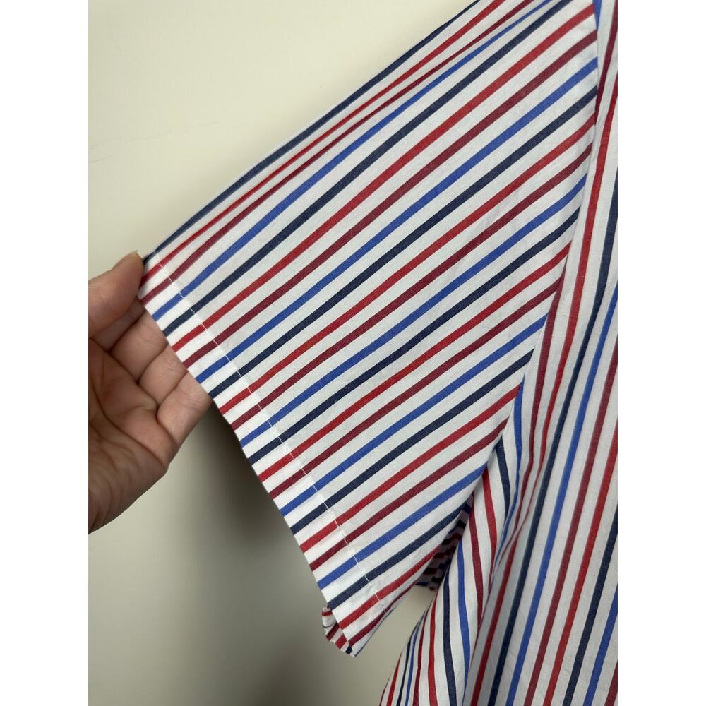 Pomander Place Finn Stripe Red White And Blue Popover Size XXXL Cotton EUC - Picture 8 of 9